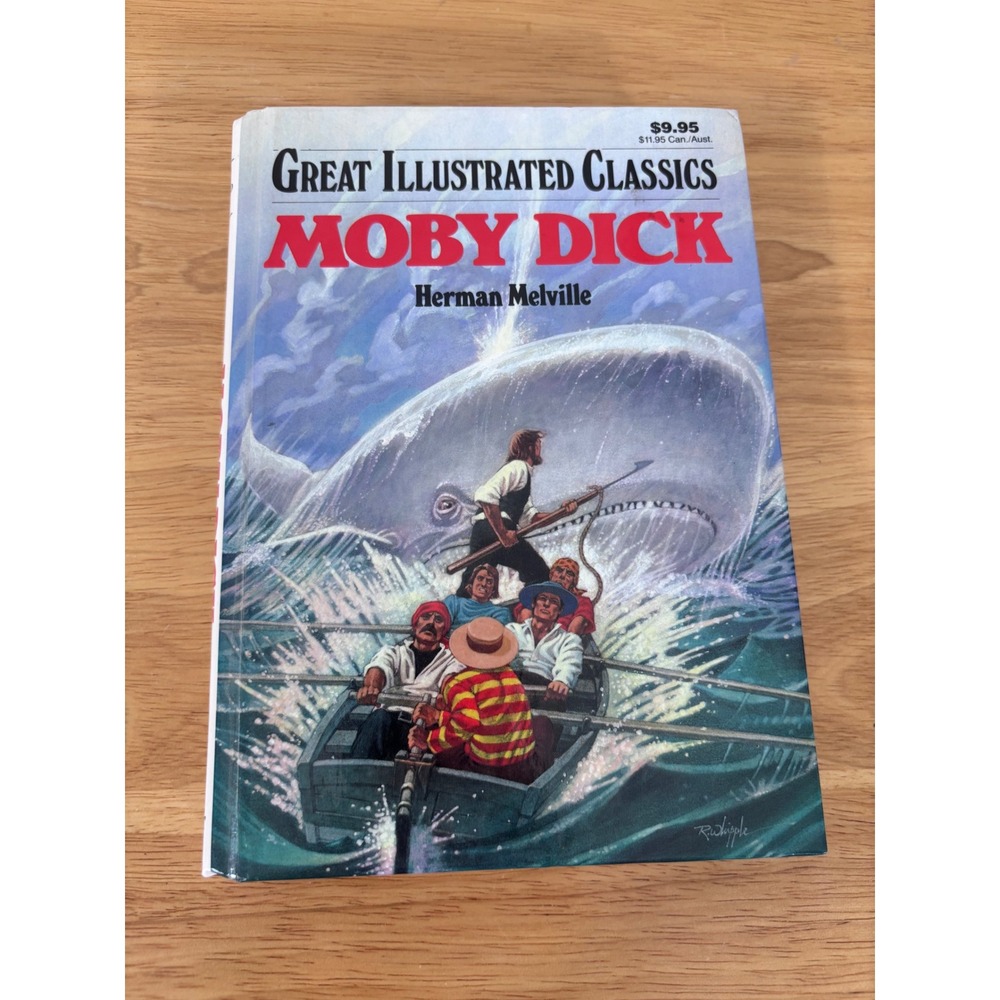 Baronet Books Moby Dick Kids White Great Illustrated Classics Hardcover